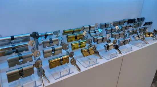 Fechadura de cilindro de preço barato com chaves de computador Cilindro de fechadura de porta aberta única