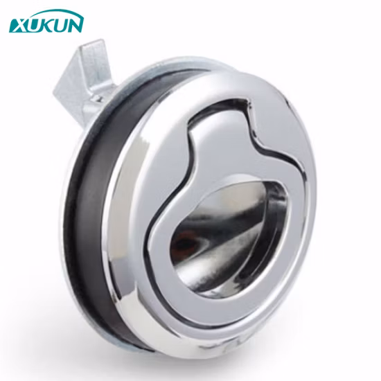 Caçamba embutida para barco de aço inoxidável Trava de travamento Elevador Montagem embutida Alça Convés Anel pesado Montagem em batente Travas de escotilha marítima