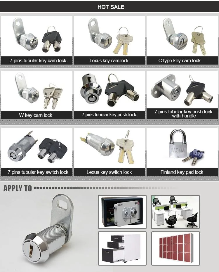 Security Furniture Cabinet Drawer Key Cylinder Lock