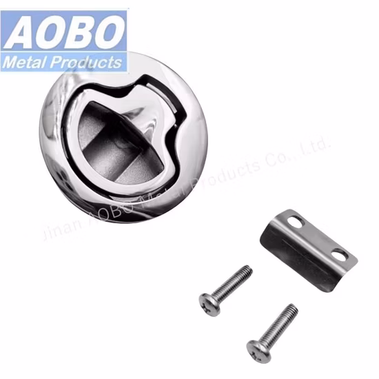 Stainless Steel Boat Cam Flush Pull Locker Locking Lift Flushmount Handle Deck Heavy Ring Slam Mount Marine Hatch Latches