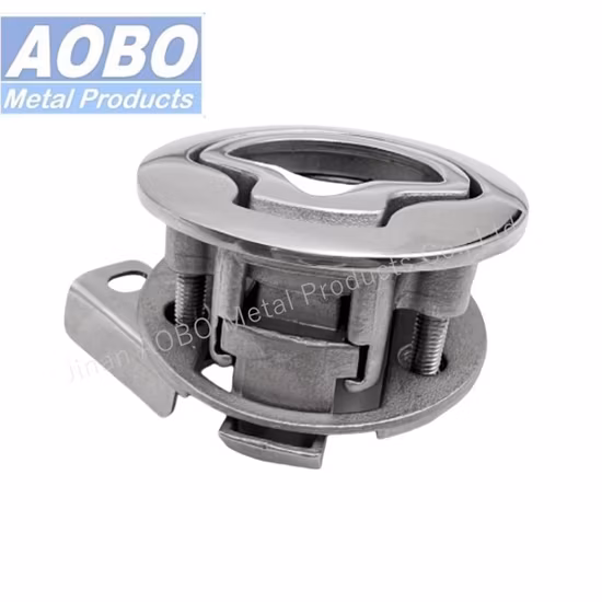 Stainless Steel Boat Cam Flush Pull Locker Locking Lift Flushmount Handle Deck Heavy Ring Slam Mount Marine Hatch Latches