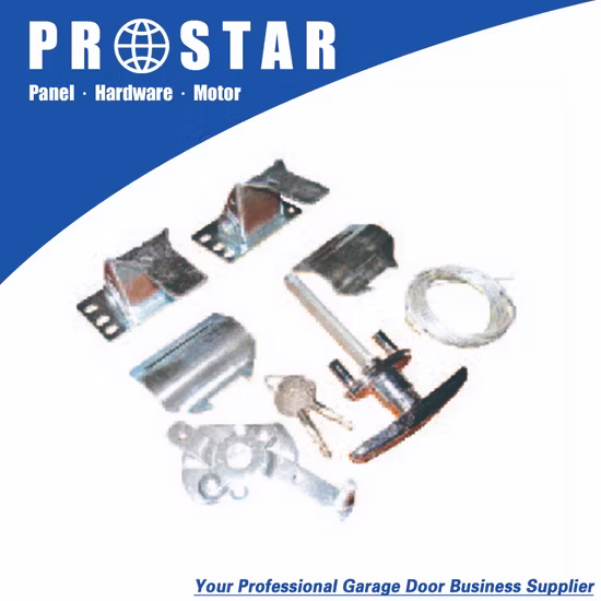 Galvanized / Zinc Plated Steel One Piece Tilting Garage Door Lock Set / Pass Door Lock