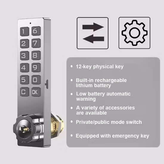 Yh1213 3 armário digital sem chave reinicializável para caixa de correio com combinação de senha para armário com trava de câmera