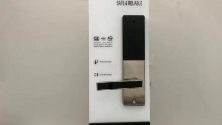 Alça de fechadura de cilindro de porta embutida eletrônica para portas de hotel